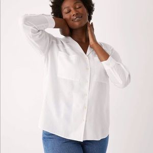 Frank & Oak oversized linen shirt